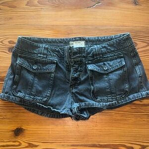 Free People black jean shorts (size 28)
